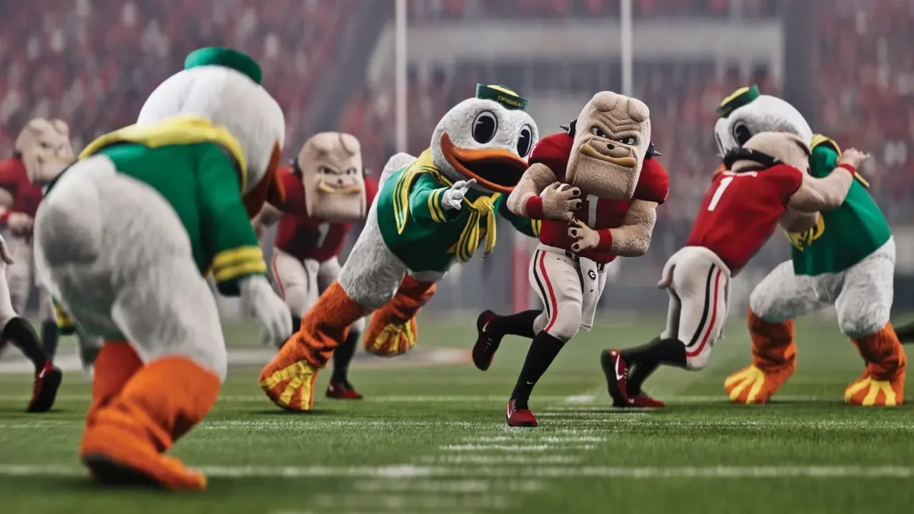 College football mascots compete in a mascot game mode in EA Sports College Football 27.