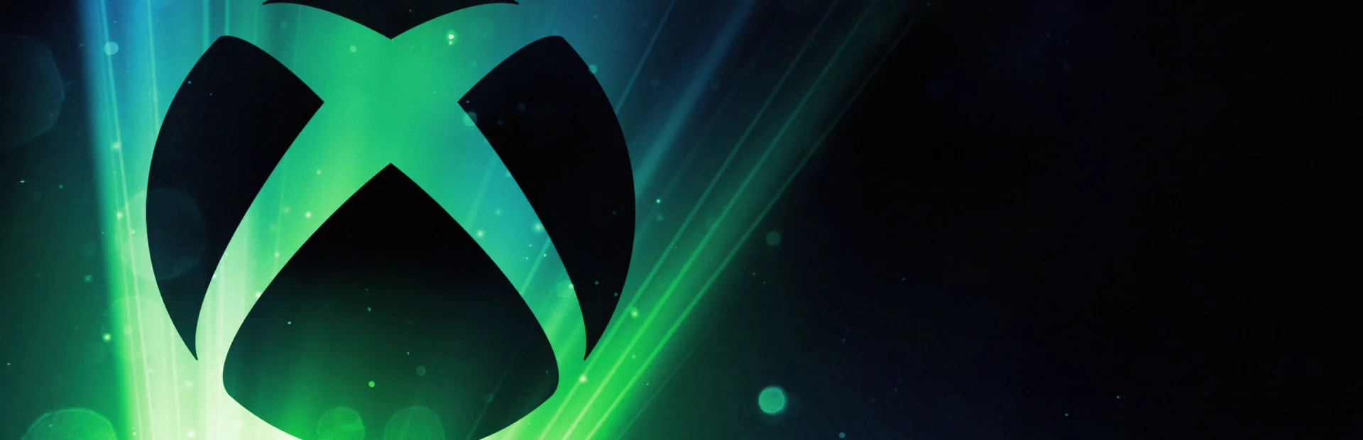 Xbox Logo on Green Digital Background