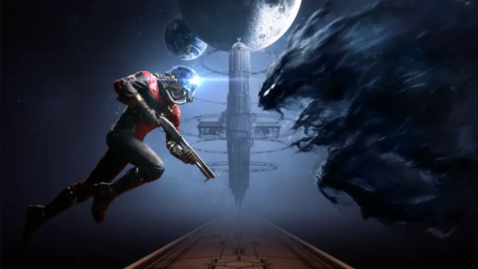 prey main game poster of morgan yu and a typhon