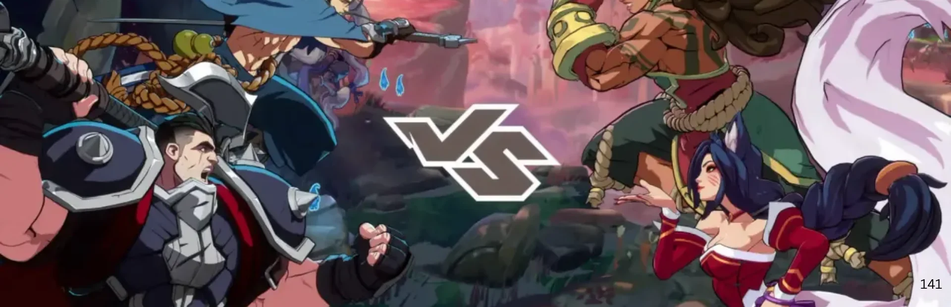 2XKO promotional artwork showing multiple League of Legends champions around a central versus logo