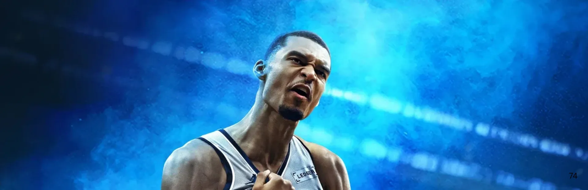 NBA 2K27 basketball player shown under blue arena lighting