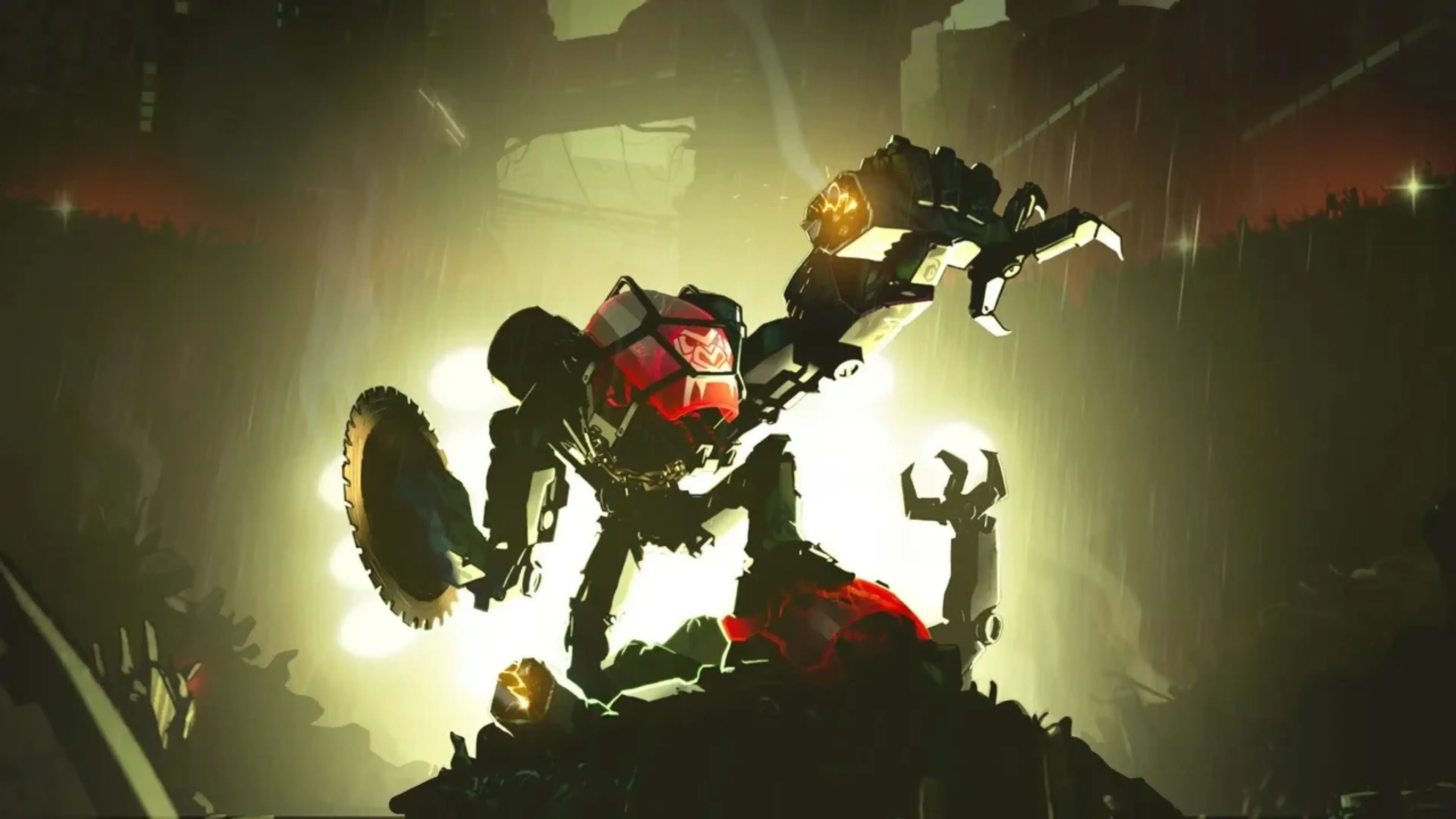 Gorilla-shaped mech attacks an enemy in UNDERDOGS