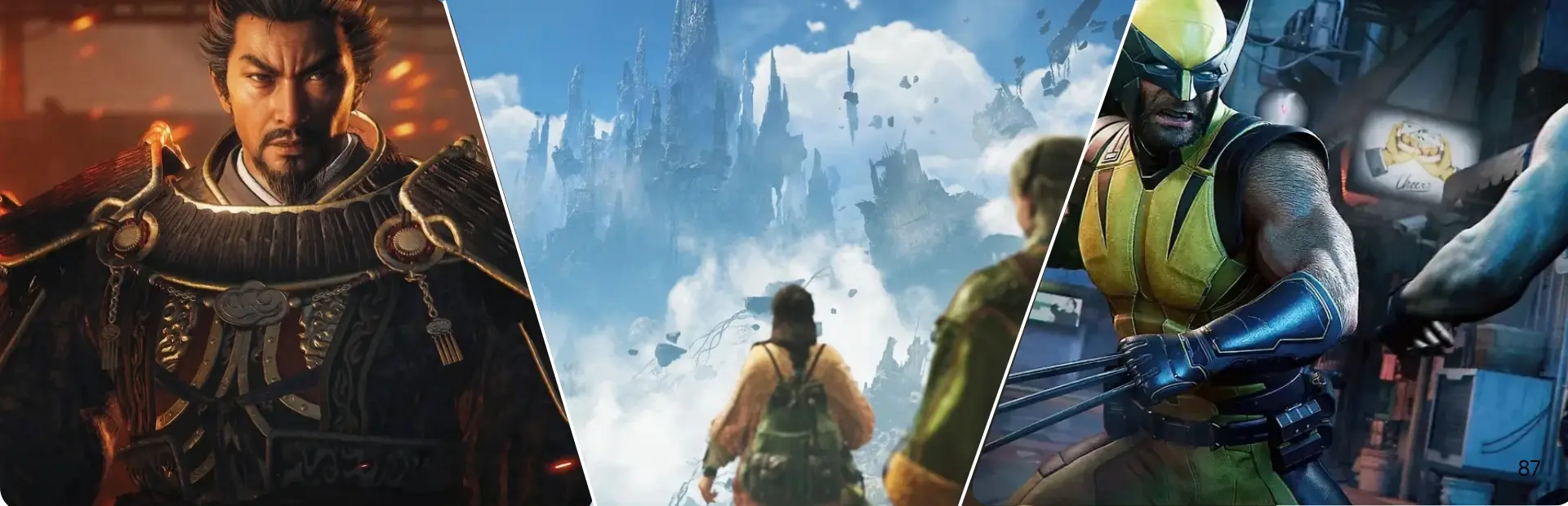 Wo Long 2, Monster Hunter Wilds: Ascendance and Marvel’s Wolverine shown in a three-panel TGS 2026 banner