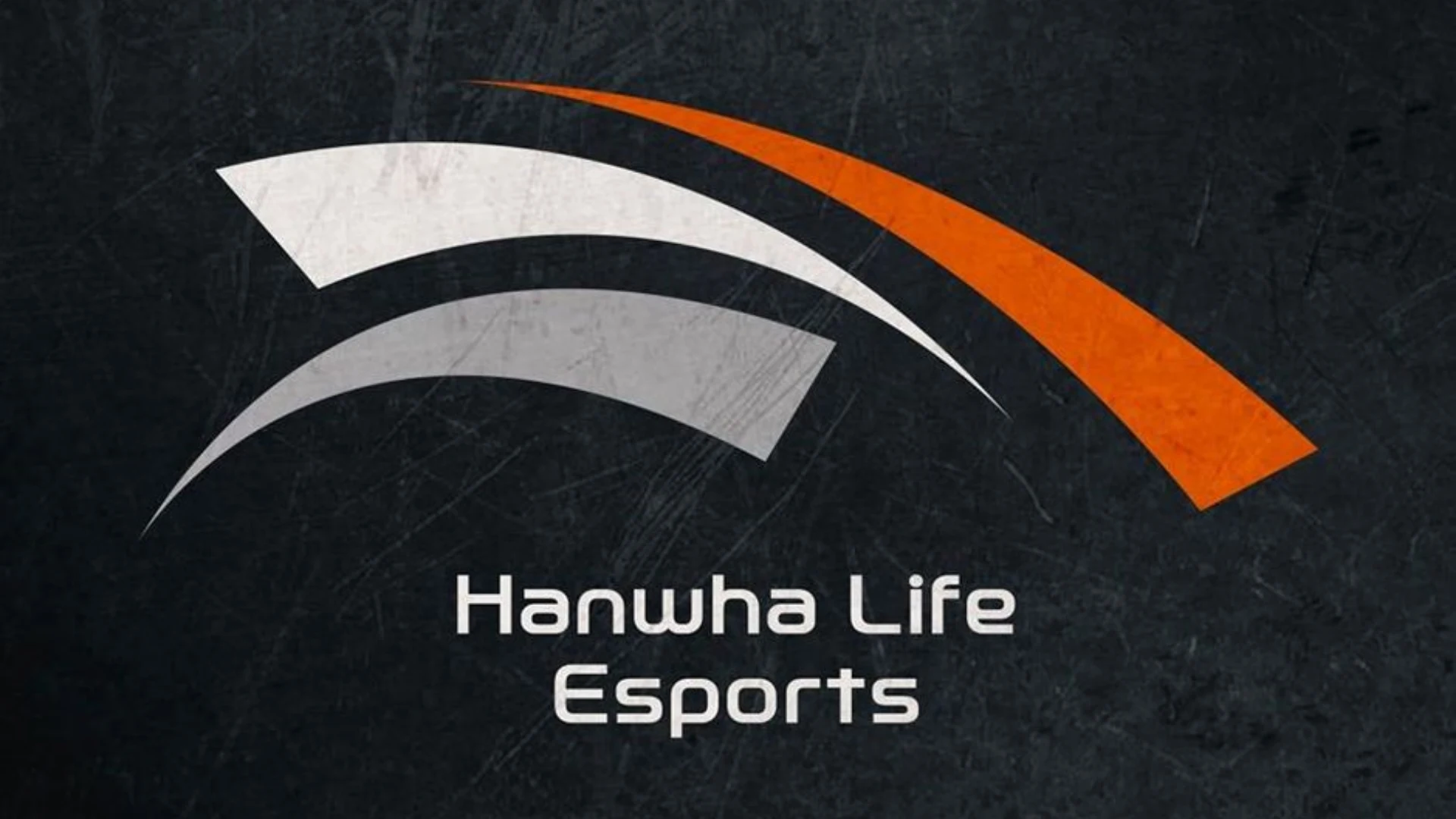 Hanwha Life Esports logo displayed on a dark textured background