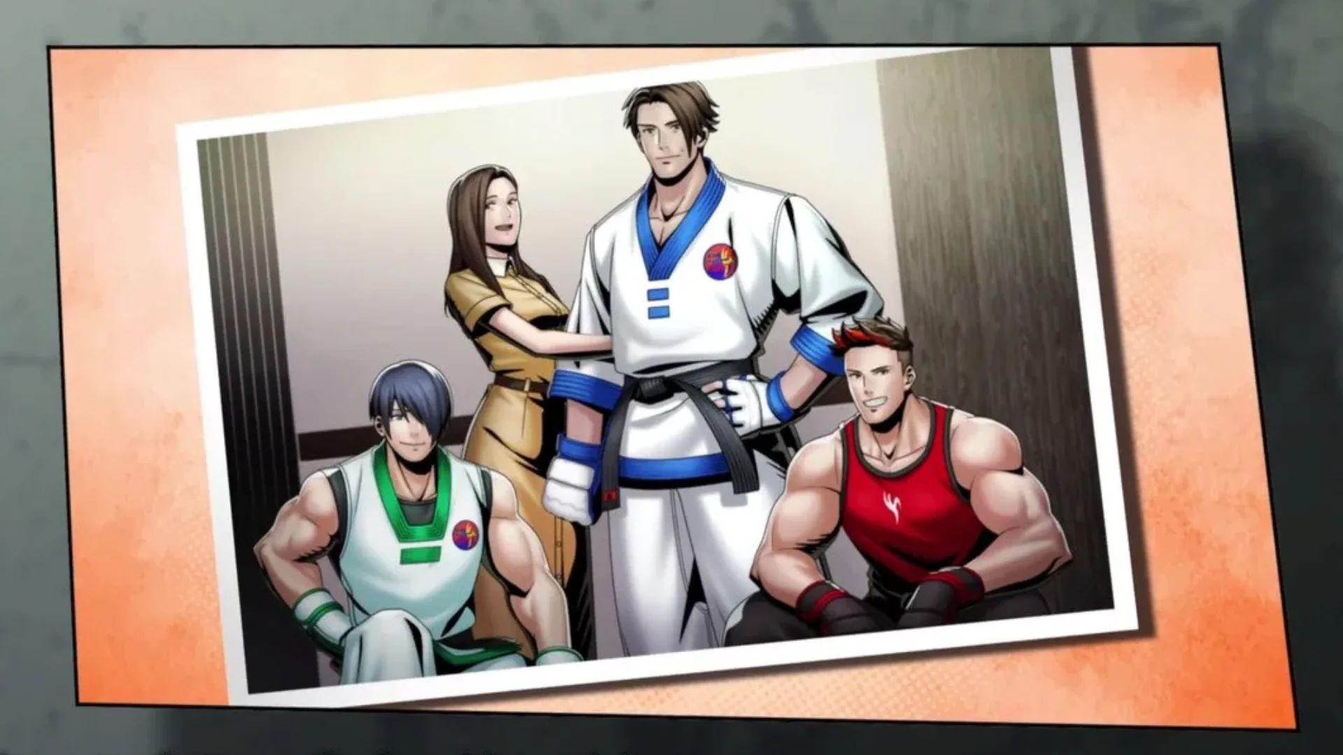 Kim Kaphwan stands with sons Dong Hwan and Jae Hoon in Fatal Fury: City of the Wolves story artwork.