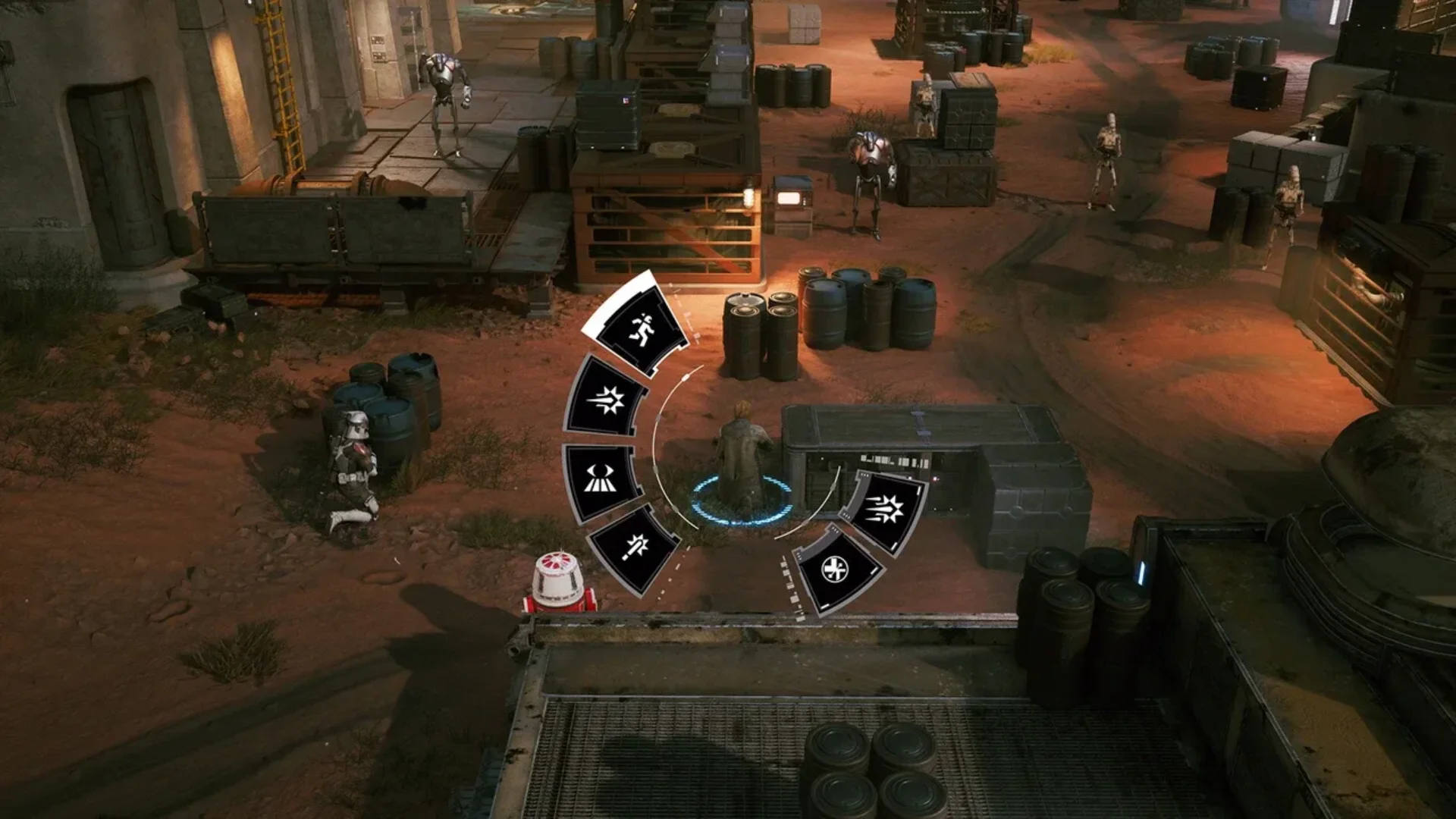 Star Wars Zero Company tactical combat with squad members and enemies in a battlefield