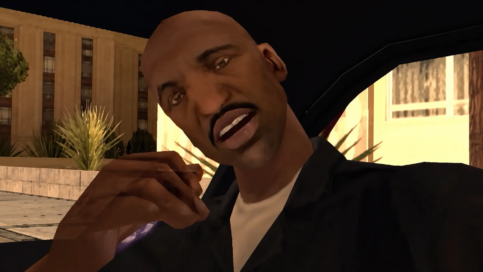 Officer Frank Tenpenny speaking to CJ in Grand Theft Auto: San Andreas.
