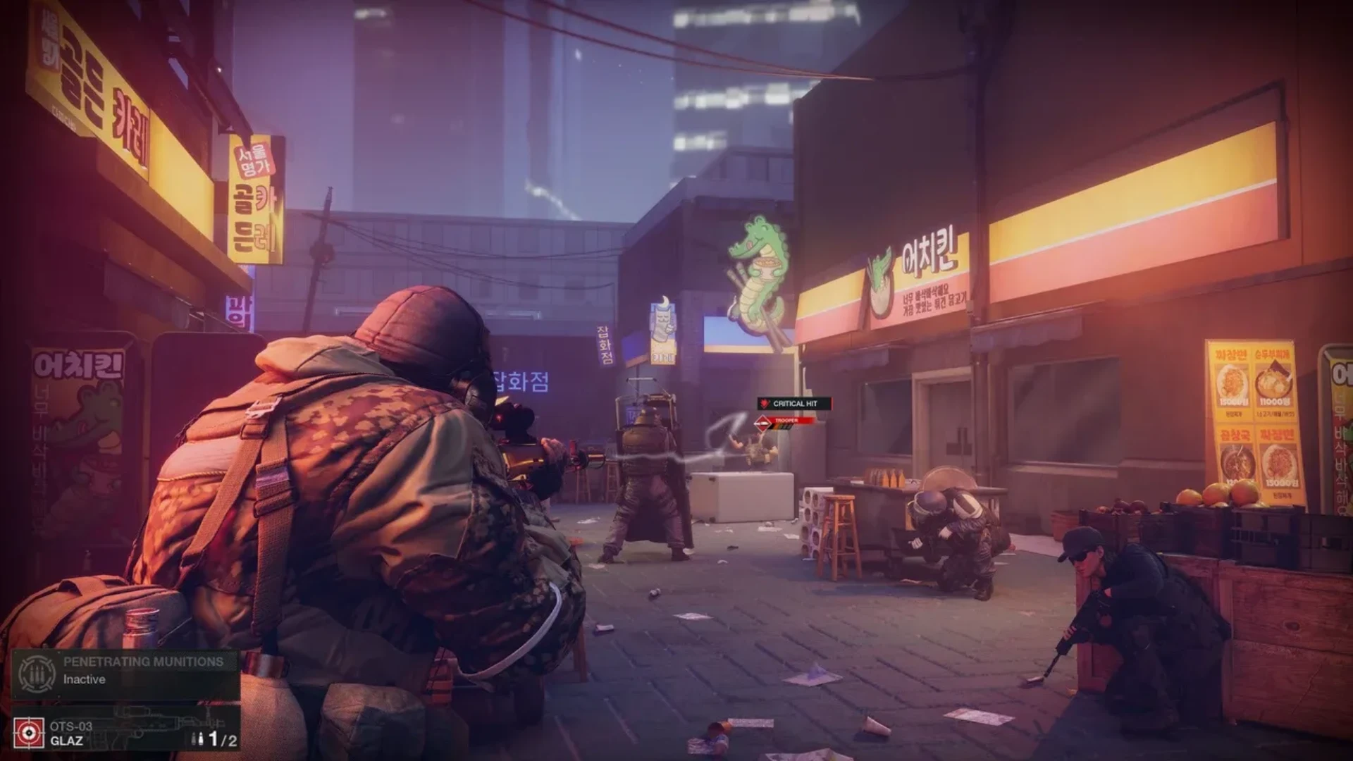 Rainbow Six Operators engage enemies during a tactical firefight in a city street