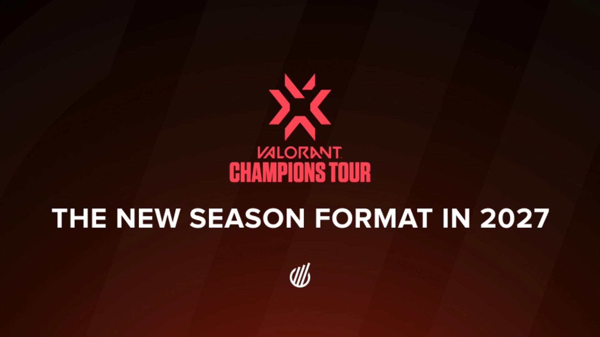 VALORANT Champions Tour graphic announcing the new season format for 2027