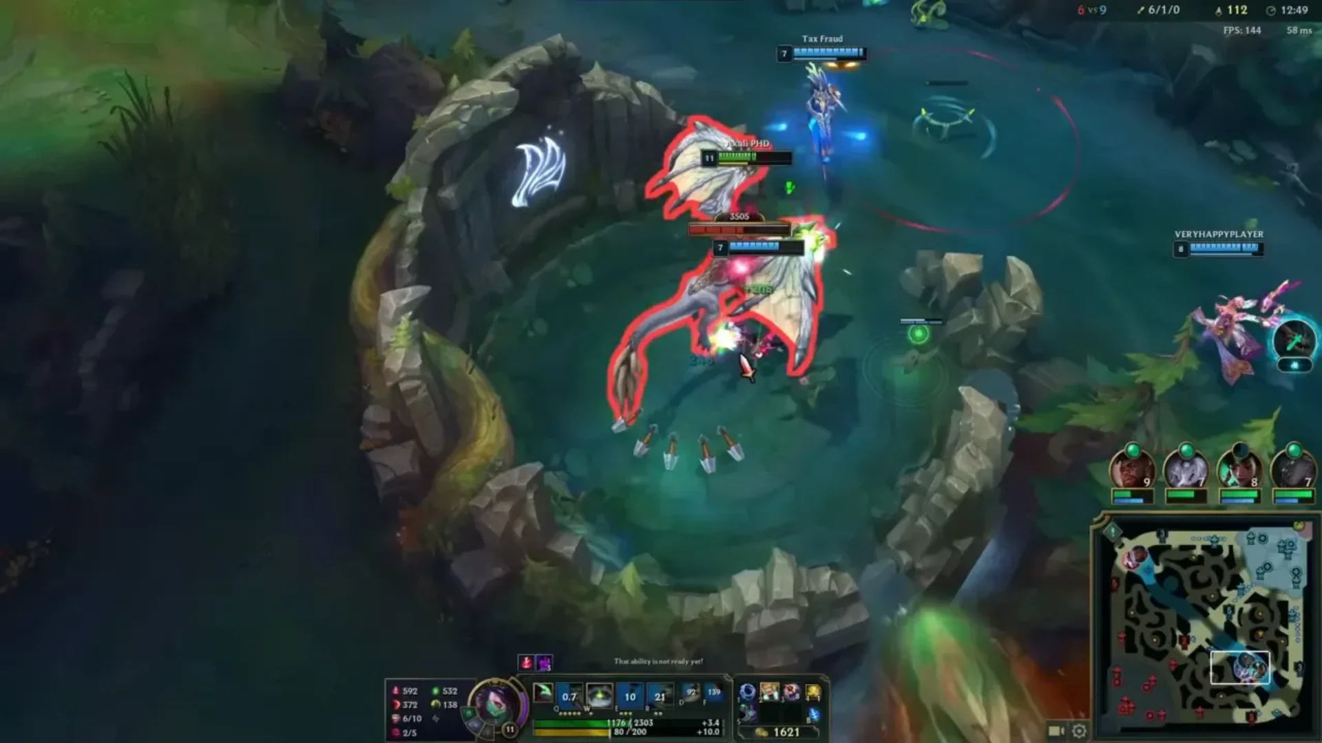 League of Legends champions attack a dragon inside its pit